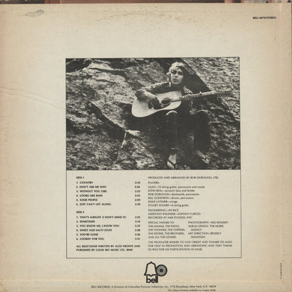 Alzo - Alzo 1972 (BELL6079) 1972 US BELL｜中古LP