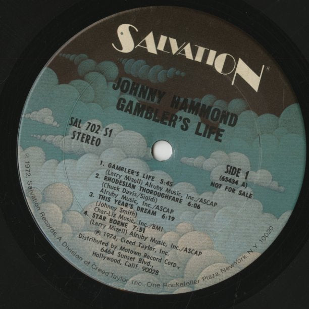 Johnny Hammond / ジョニー・ハモンド / Gambler's Life (SAL702S1)