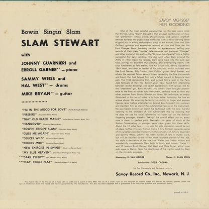 Slam Stewart - Bowin' Singin' Slam (MGJ-12067) LP 1985 JPN Savoy｜中古LP