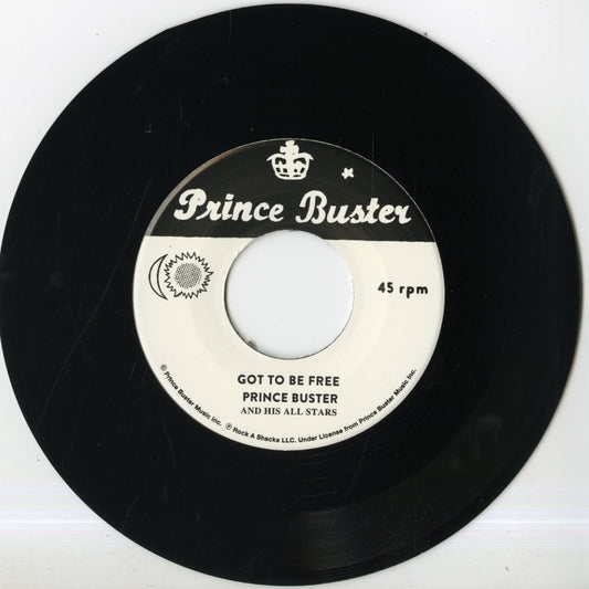 Prince Buster Got To Be Free Black Soul 7inch 2025 JPN Rock A Shacka RSPB7-019