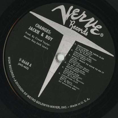 Jackie And Roy – Changes (V-8668) LP 1966 US Verve-MGM Records | 中古LP