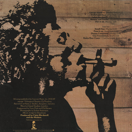 Bob Marley & The Wailers - Burnin' (ILPS-9256) LP 1978 US Island｜中古LP