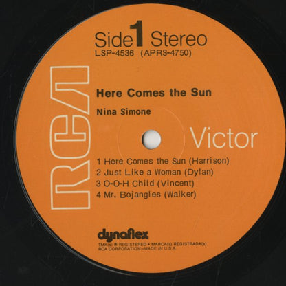 Nina Simone / ニーナ・シモン / Here Comes The Sun (LSP-4536)