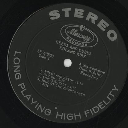 Roland Kirk / ローランド・カーク / Reeds & Deeds (SR60800)