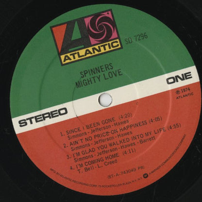 Spinners - Mighty Love (SD 7296) LP 1974 US Atlantic｜中古LP