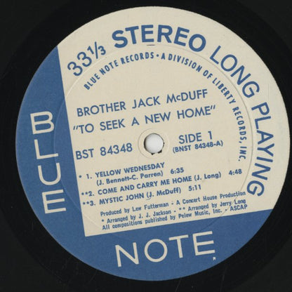 Brother Jack McDuff / ブラザー・ジャック・マクダフ / To Seek A New Home (BST 84348)
