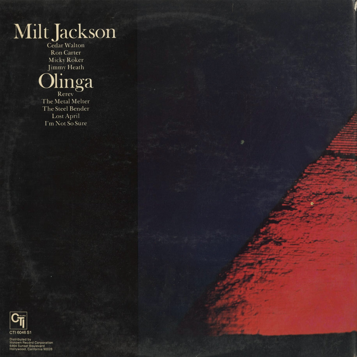 Milt Jackson - Olinga (CTI 6046 S1) 1974 US CTI｜中古LP