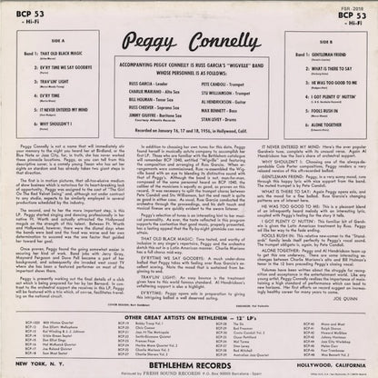 Peggy Connelly With Russ Garcia "Wigville" Band (FSR-2018) LP 1986 SPA Fresh Sound Records｜中古LP