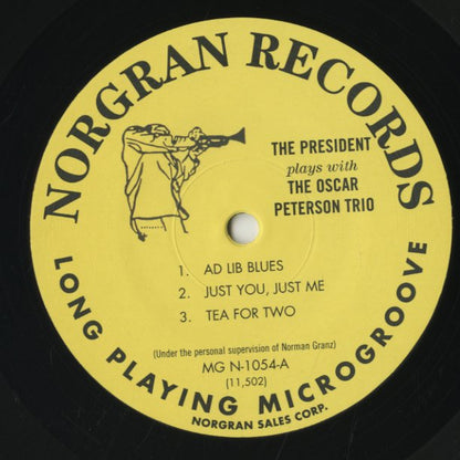 Lester Young With The Oscar Peterson Trio / レスター・ヤング / The President Plays - Audiophile 180g (MG N-1054)