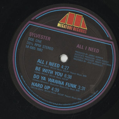 Sylvester / シルヴェスター / All I Need (M-1005)