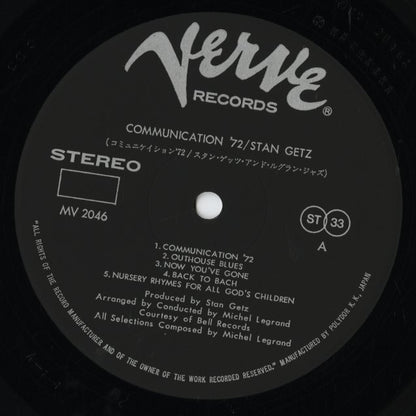 Stan Getz / スタン・ゲッツ / Communications '72 (MV 2046)