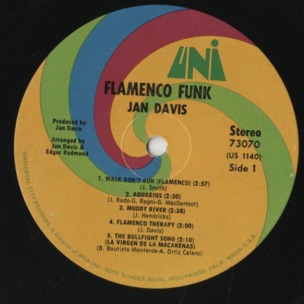 Jan Davis / ヤン・デイヴィス / Flamenco Funk (73070)