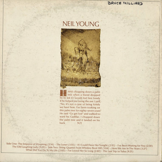 Neil Young - Neil Young (RS 6317) 1970 US Reprise｜中古LP