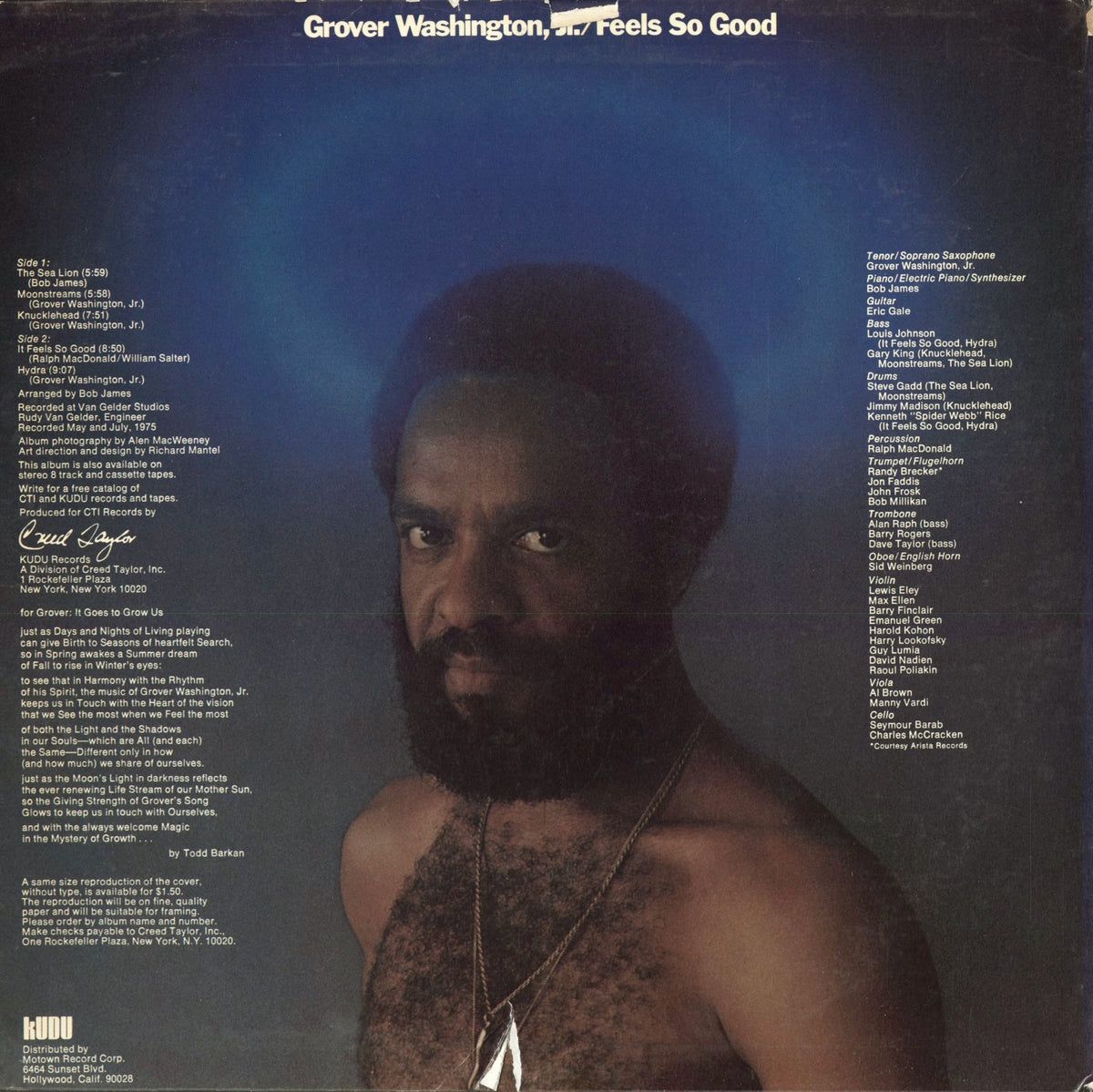 Grover Washington Jr. – Feels So Good (KU-24 S1) 1975 US KUDU｜中古LP