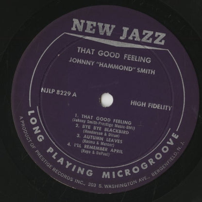 Johnny Hammond Smith / ジョニー・ハモンド・スミス / That Good Feelin' (NJLP 8229)