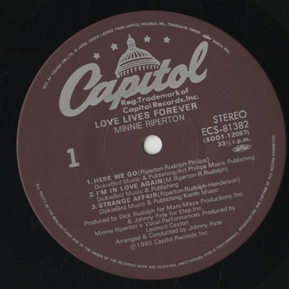 Minnie Riperton / ミニー・リパートン / Love Lives Forever (ECS-81382)