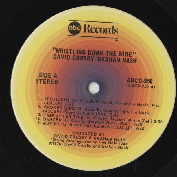 Crosby - Nash / クロスビー ナッシュ / Whistling Down The Wire (ABCD-956)