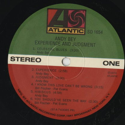Andy Bey / アンディ・ベイ / Experience And Judgment