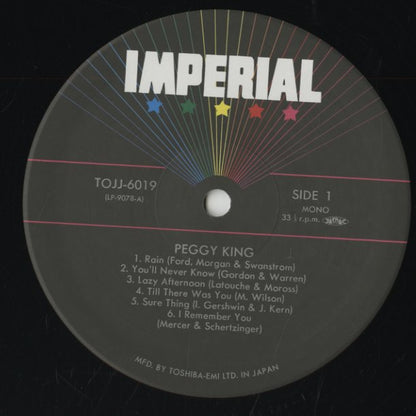 Peggy King / ペギー・キング / Lazy Afternoon (TOJJ6019)
