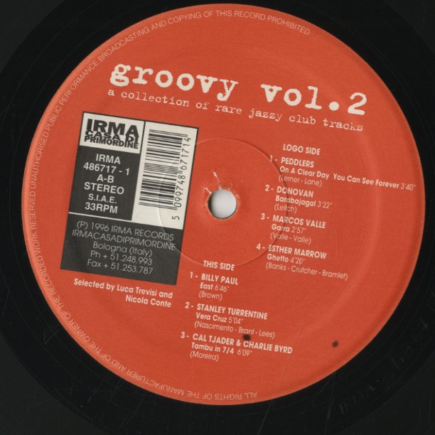 V.A./ Groovy Vol.2 - A Collection Of A Rare Jazzy Club Tracks (486717-1)