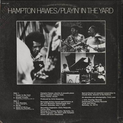 Hampton Hawes / ハンプトン・ホウズ / Playin' In The Yard (P-10077)
