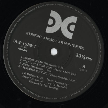 J.R. Monterose – The Message (ULS-1638-T) 1978 JPN Xanadu｜中古LP