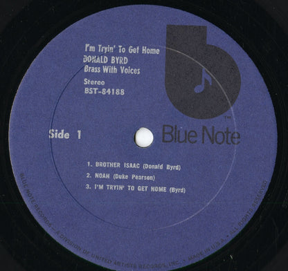 Donald Byrd - I'm Tryin' To Get Home - Brass With Voices (BST-84188) 1973 US Blue Note｜中古LP