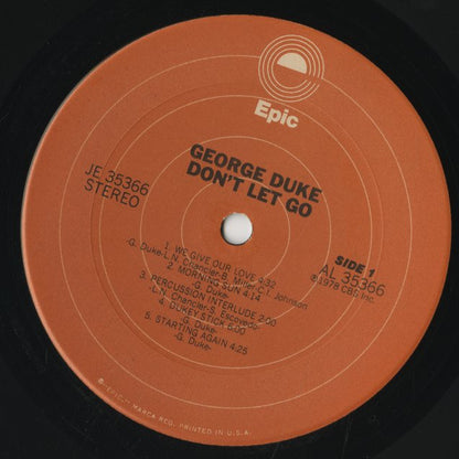 George Duke / ジョージ・デューク / Don't Let Go (JE 35366)