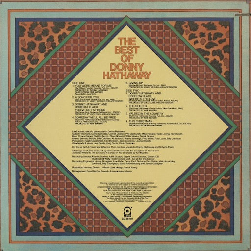 Donny Hathaway - The Best Of Donny Hathaway (SD 38-107) 1978 US Atco｜中古LP