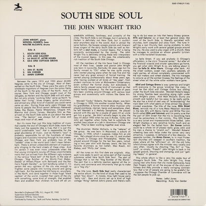 The John Wright Trio - South Side Soul (OJC-1743) 1990 US Prestige - OJC｜中古LP
