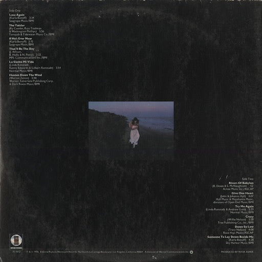 Linda Ronstadt - Hasten Down The Wind (7E-1072) LP 1976 US Asylum｜中古LP