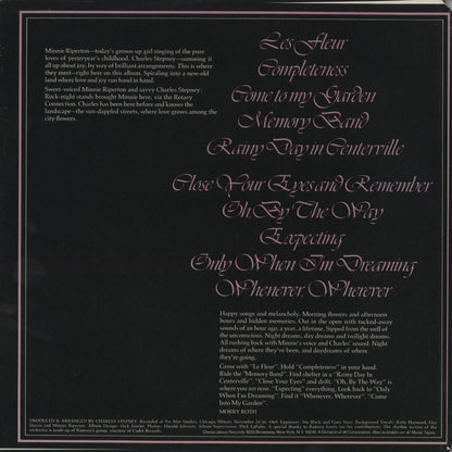 Minnie Riperton - Come To My Garden (JXS7011) 1974 US Janus Records｜中古LP