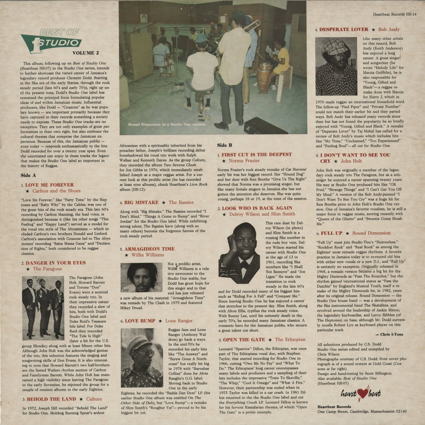 V.A. - Full Up Best of Studio One Vol.2 (HB-14) 1985 US Heartbeat｜中古LP