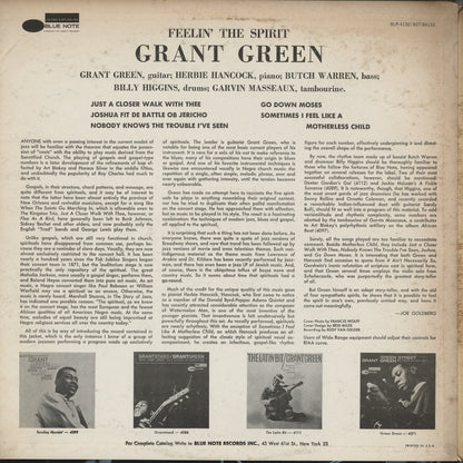 Grant Green - Feelin' The Spirit (BST 84132) LP 1970 US Blue Note｜中古LP