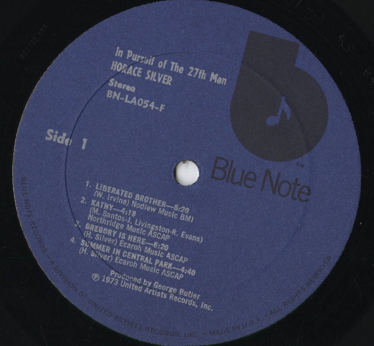 Horace Silver - In Pursuit Of The 27th Man (BN-LA054-F) 1973 US BLUE NOTE｜中古LP