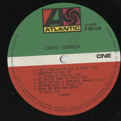 Chris Connor – Chris Connor (P6012A) LP 1972 JPN Atlantic / Warner-Pioneer | 中古LP