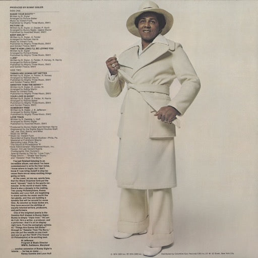 Bunny Sigler - Keep Smilin' (KZ 33249) 1974 US Philadelphia International Records｜中古LP