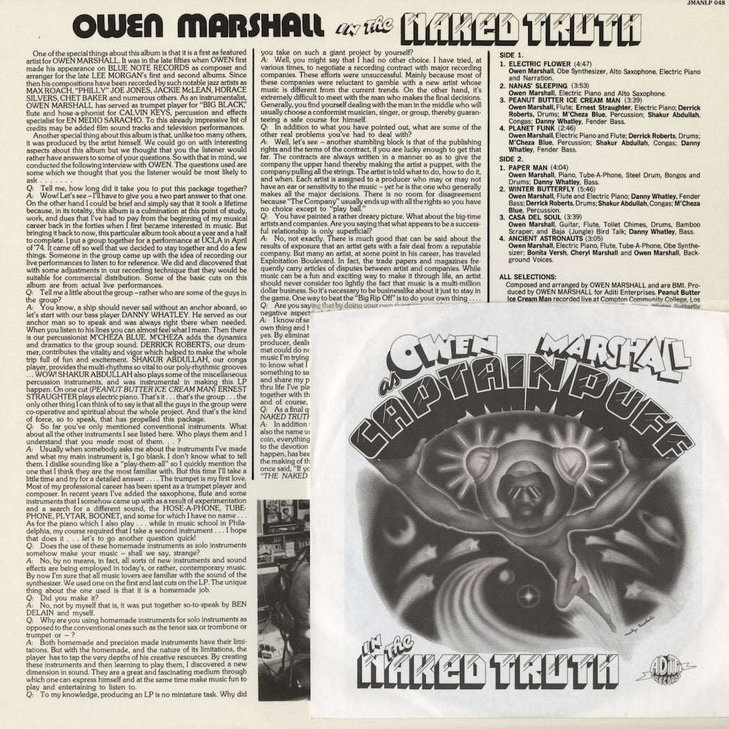 Owen Marshall – The Naked Truth (JMLP048) LP 2012 UK Jazzman | 中古LP