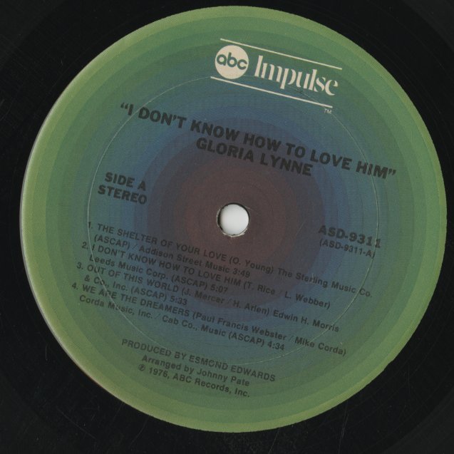 Gloria Lynne / グロリア・リン / I Don't Know How To Love Him (ASD9311)