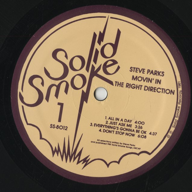 Steve Parks/ スティーヴ・パークス / Movin' in The Right Direction (SS-8012)