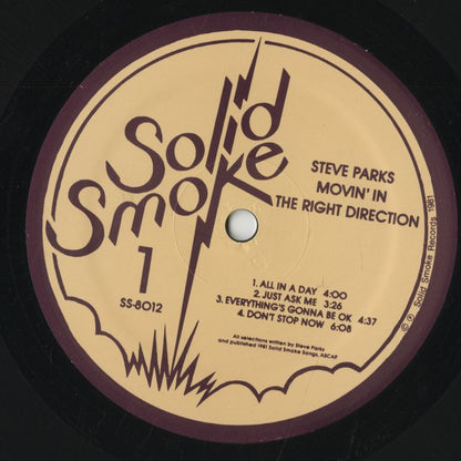 Steve Parks/ スティーヴ・パークス / Movin' in The Right Direction (SS-8012)