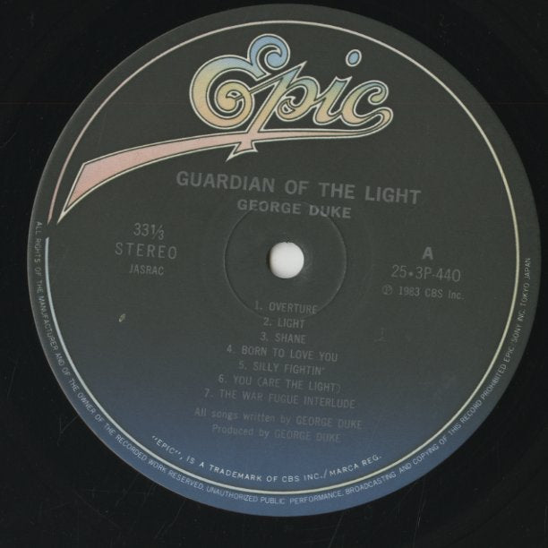 George Duke / ジョージ・デューク / Guardian Of The Light (25 3P 440)