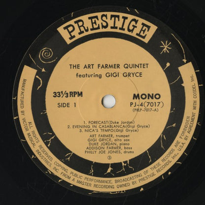 Art Farmer / アート・ファーマー / Art Farmer Quintet Featuring Gigi Gryce (PJ-4-7017)