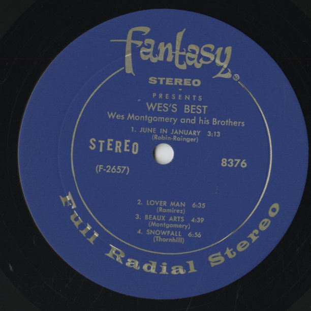 Wes Montgomery / ウェス・モンゴメリ / Wes's Best (8376)