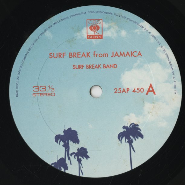 Surf Break from Jamaica - Surf Break from Jamaica (25AP450) LP 1977 JPN CBS Sony｜中古LP