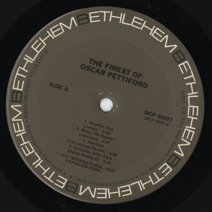 Oscar Pettiford - The Finest of Oscar Pettiford (BCP-6007) LP 1976 US BETHLEHEM｜中古LP