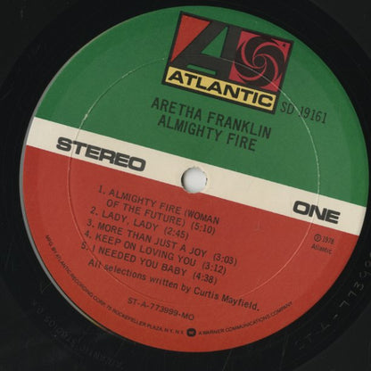 Aretha Franklin / アレサ・フランクリン / Almighty Fire (SD 19161)