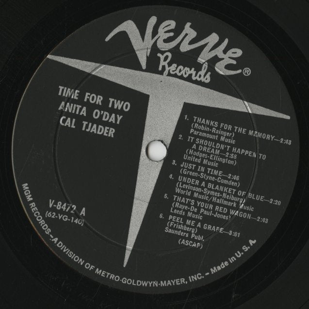 Anita O'day- Cal Tjader / アニタ・オデイ カル・ジェイダー / Time For Two (V8472)