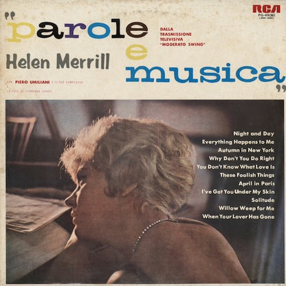 Helen Merrill - Parole e Musica (PG-49 M) LP 1977 JPN RCA｜中古LP ヘレン・メリル