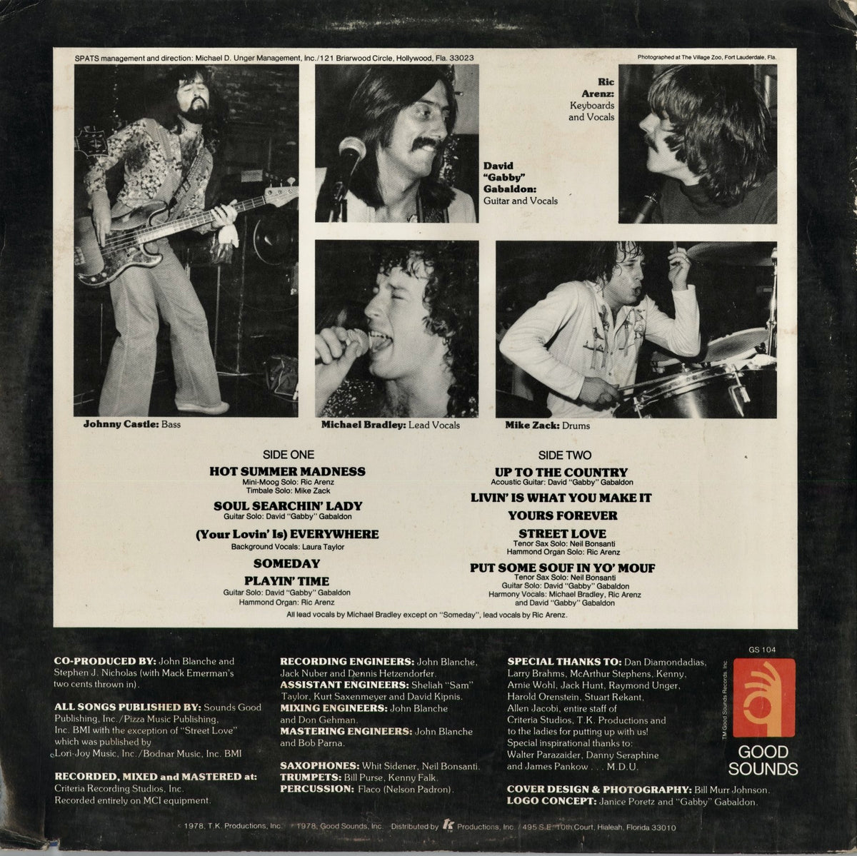 Spats - Spats (GS 104) 1978 US Good Sounds｜中古LP